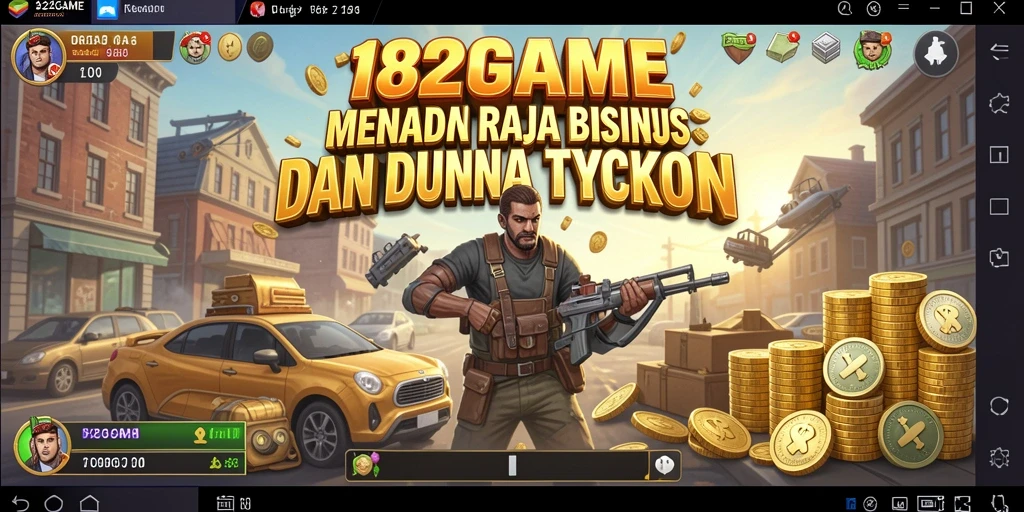 Screenshot utama gameplay Tycoon 182GAME yang menarik.