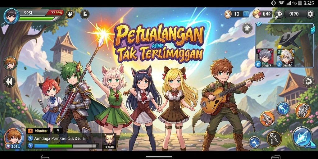 Tampilan gameplay Anime yang memukau dan seru di 99SL.