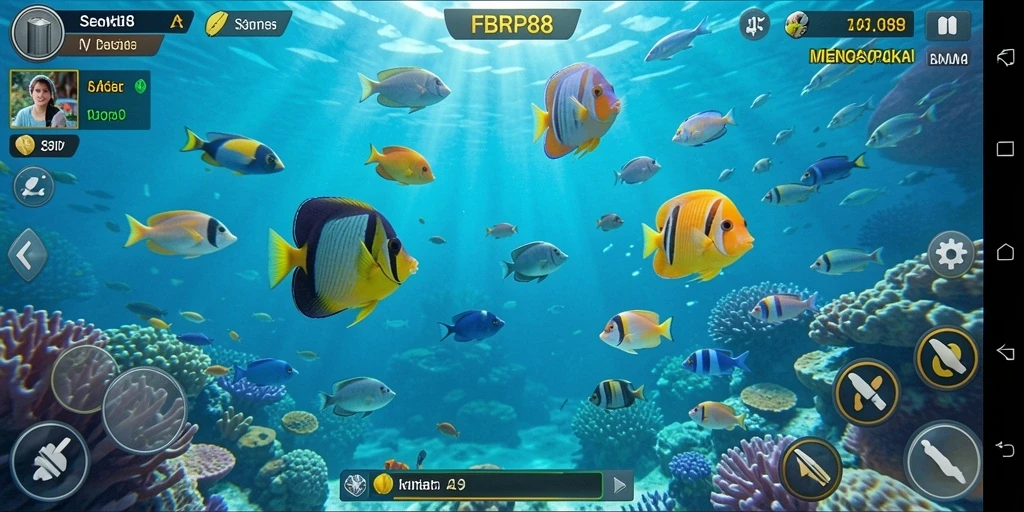 Screenshot FBRP88 menampilkan aksi seru dalam permainan Tembak Ikan.