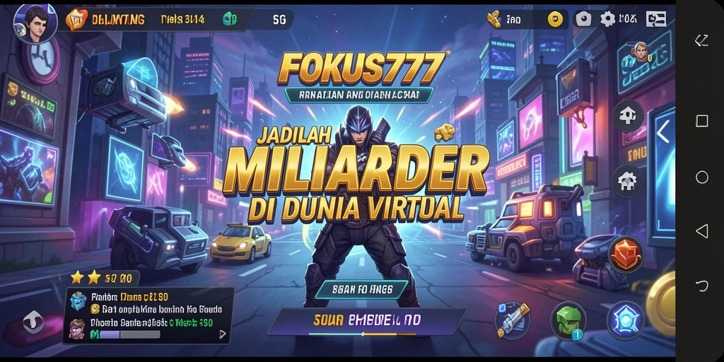 Screenshot FOKUS777 menampilkan gameplay menarik dalam membangun bisnis Tycoon.