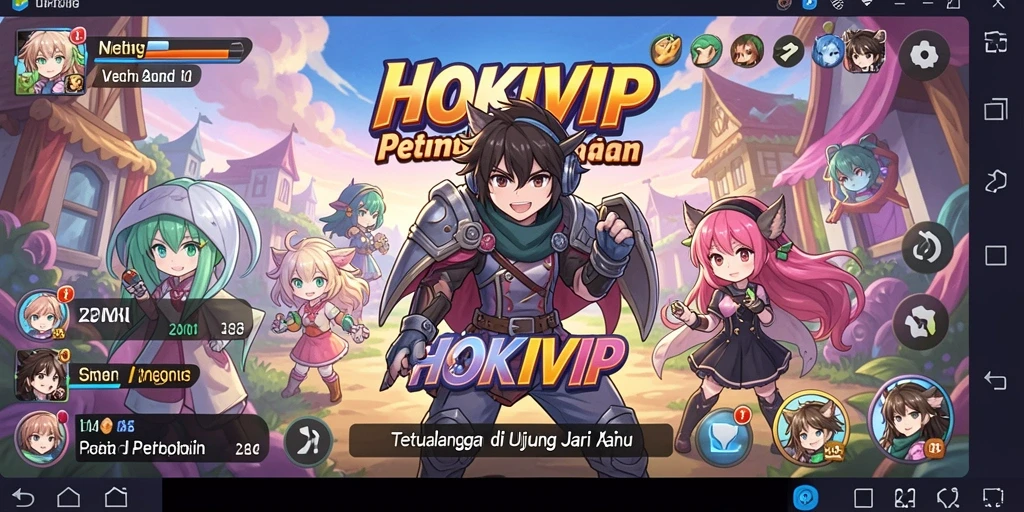 Tampilan menarik dari gameplay HOKIVIP yang penuh warna.