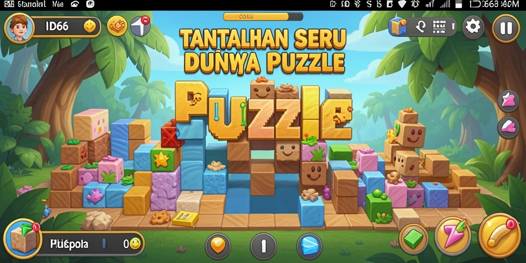 Screenshot gameplay ID66 menampilkan tantangan puzzle yang menarik.