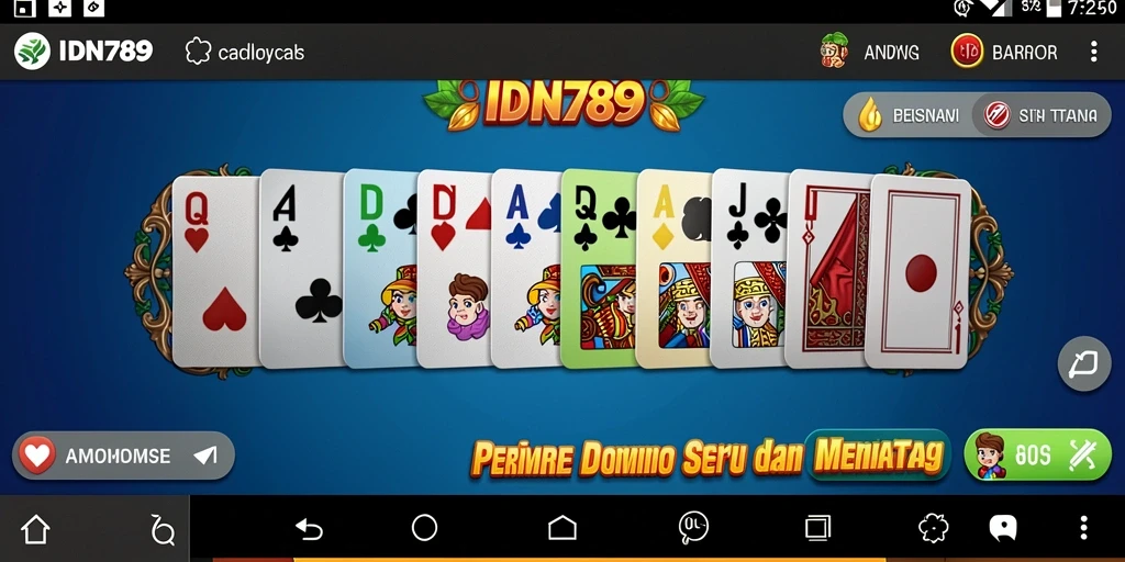Tampilan gameplay Domino yang seru dan menantang di IDN789.