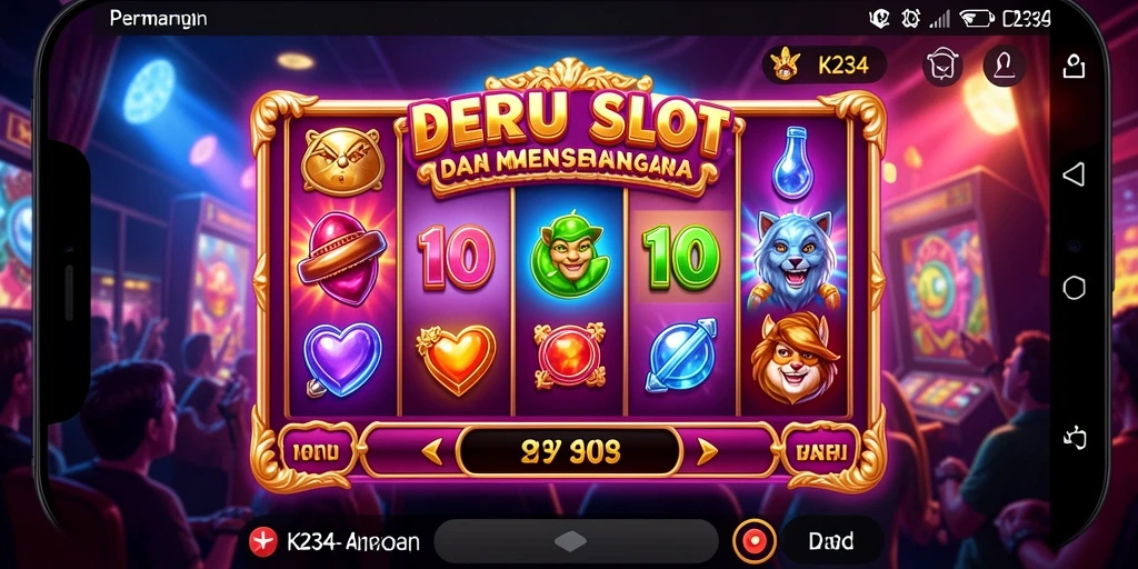 Gameplay K234 menampilkan mesin Slot yang menarik dan penuh warna.