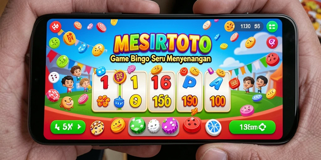 Screenshot gameplay Mesirtoto yang menampilkan suasana seru permainan Bingo.