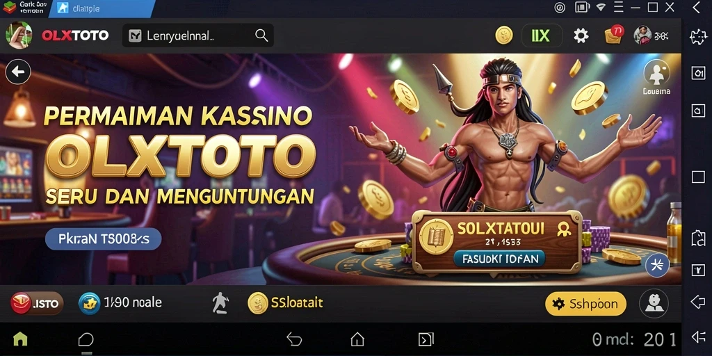 Screenshot OLXTOTO menampilkan gameplay kasino yang menarik.
