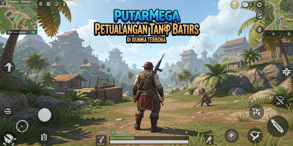 Tampilan gameplay PUTARMEGA di dunia terbuka yang menakjubkan.
