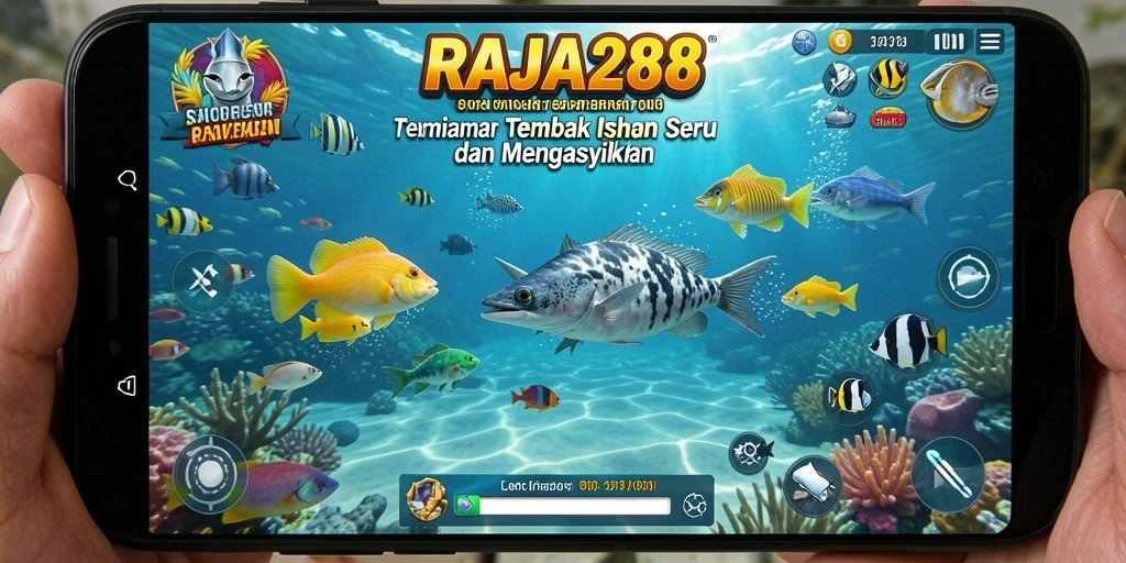 Tangkapan ikan seru dalam gameplay RAJA288 yang penuh warna.