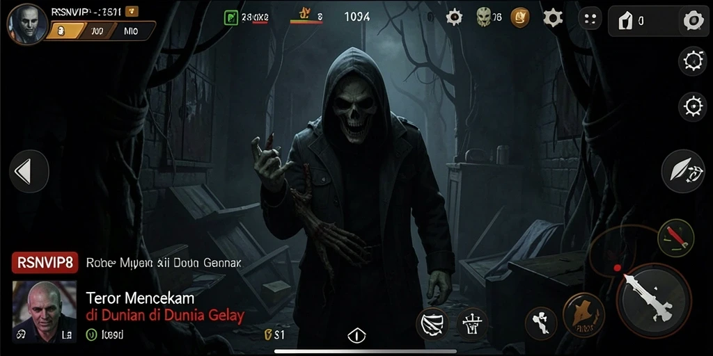 Screenshot gameplay RSNVIP8 yang mencekam dan penuh ketegangan.
