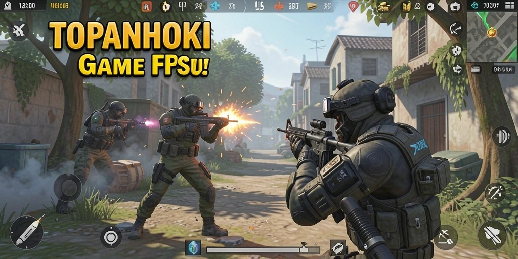 Gameplay seru dengan aksi penuh ketegangan di TOPANHOKI.