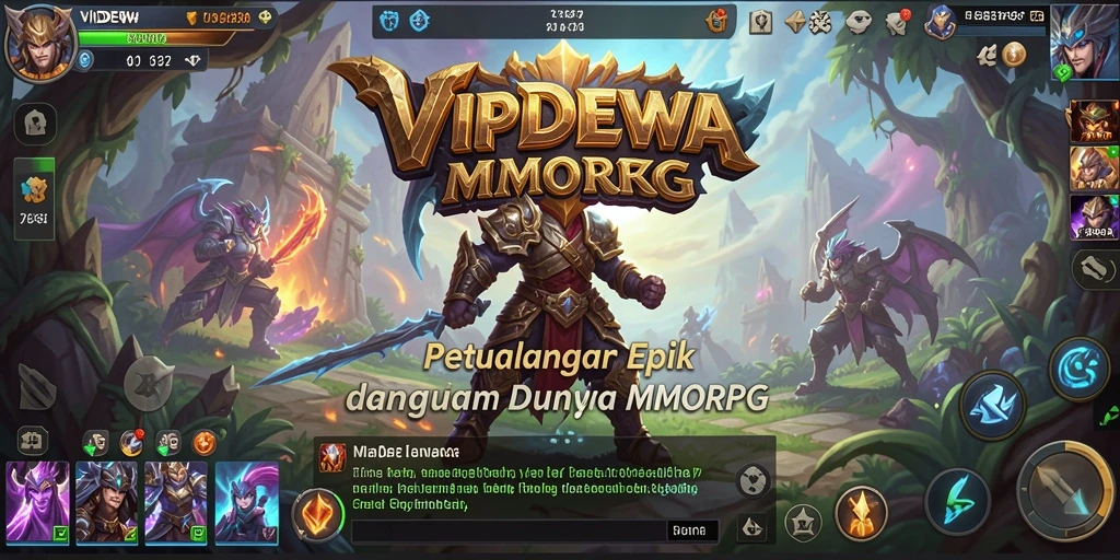 Tangkapan layar menunjukkan aksi seru dalam permainan MMORPG.