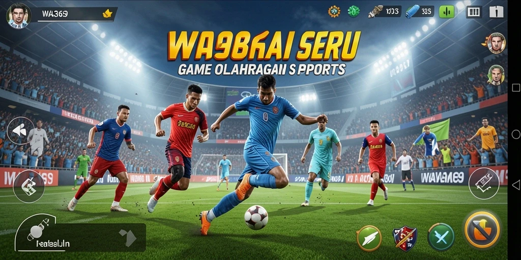 Tangkapan layar gameplay WA369 yang menunjukkan aksi olahraga menegangkan.